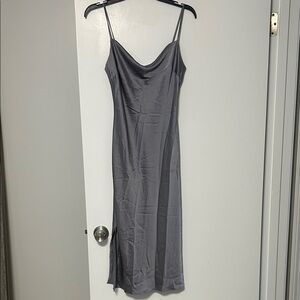 Elegant Gray Slip Dress size small from Express